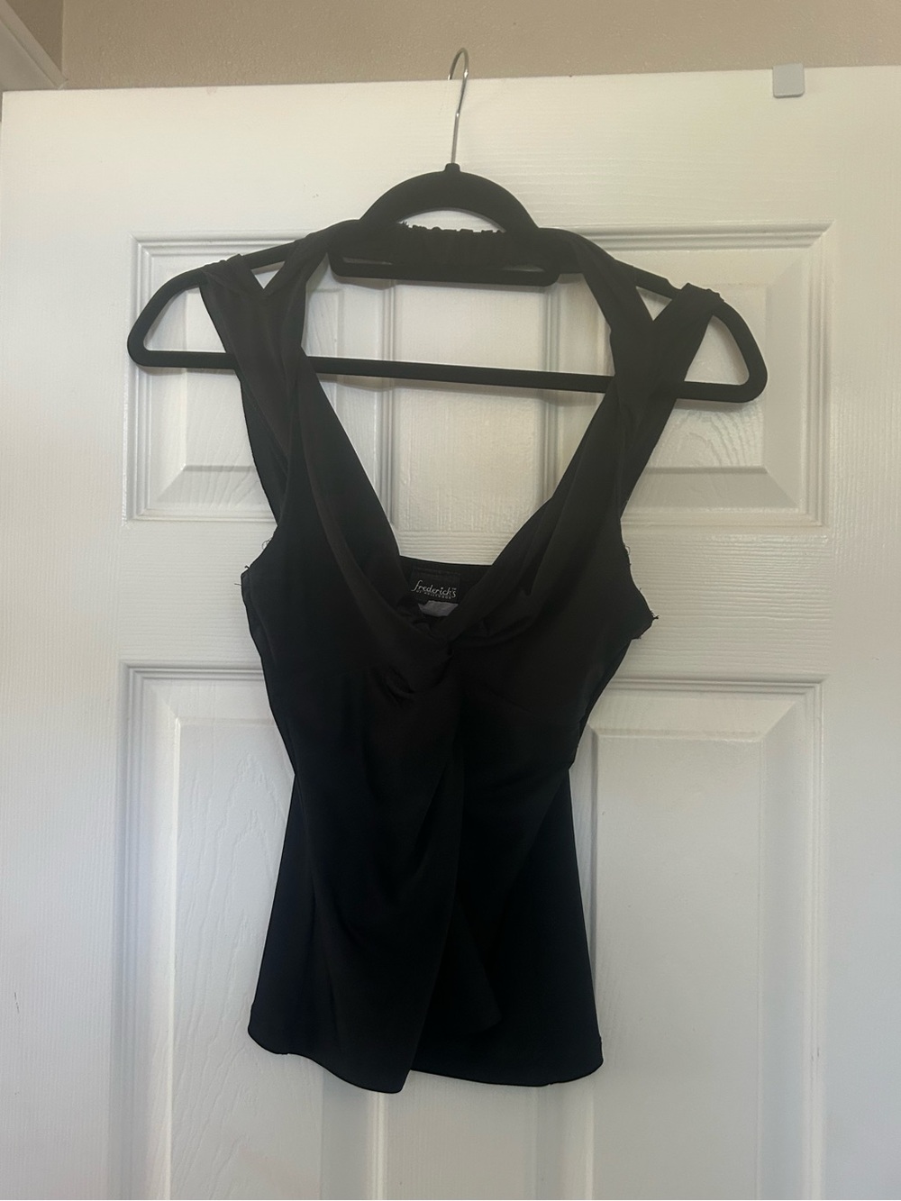 Black halter like top